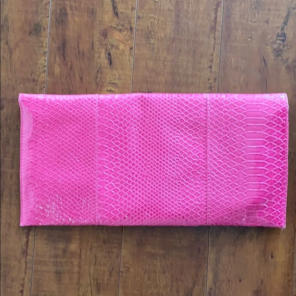 Python Embossed Over Size Clutch - Picture 2 of 3